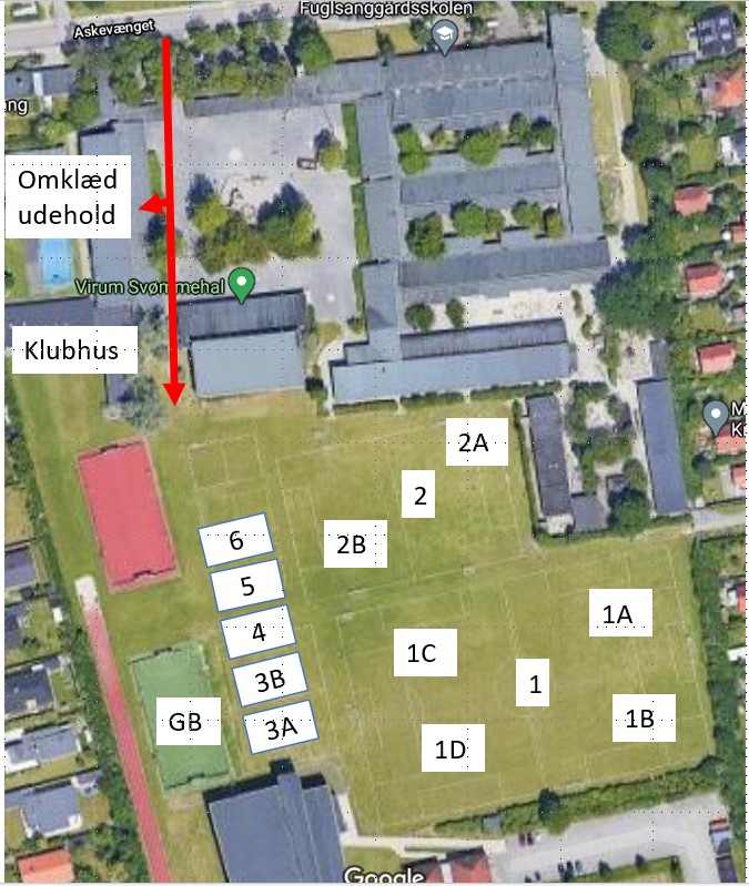 Banefordeling og kort over B82